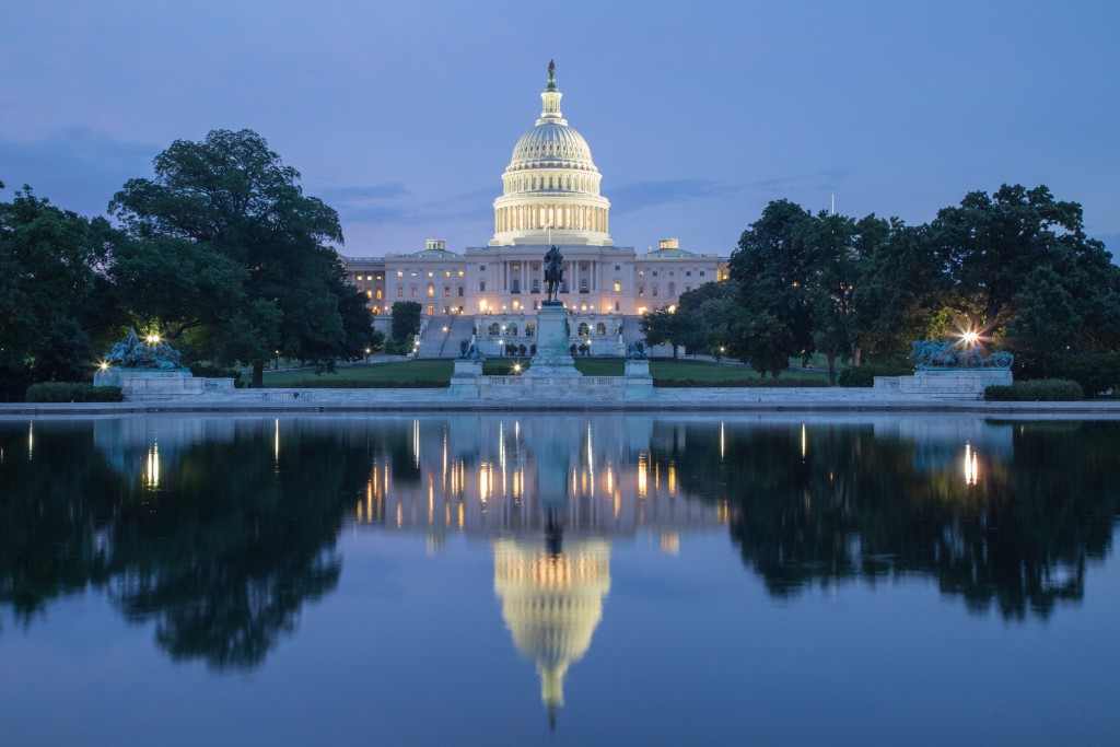 Washington, DC - Reflection of US Capitol Building